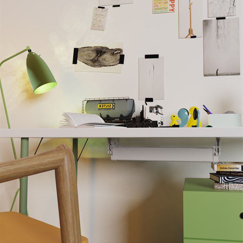 ZOMO 实木电动桌理线器免打孔电源线走线理线架