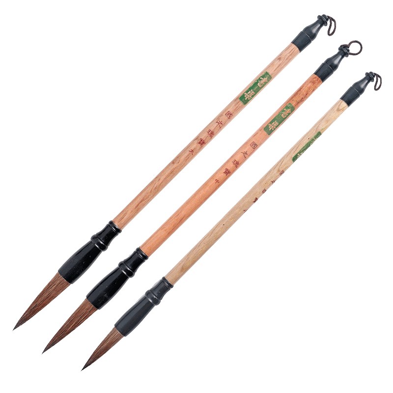 书梁灰尾大中小号毛笔套装狼毫硬毫毛笔书法班创作练习好写毛笔楷