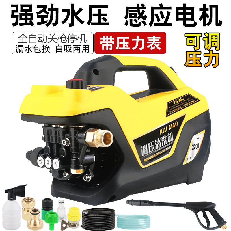 洗车神器超高压水泵220V家用刷车自动助清洗机大功率便携式水枪