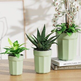 水培套盆自吸盆懒人花盆青山盆外塑料透气控根盆空气柱热植专用盆