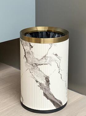 无盖圾桶双2层金属家用客厅厨房卧FGD式室卫垃生间简约205新中风