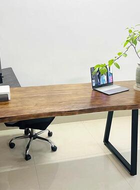 桌腿桌子腿架支架属铁艺吧金CQO台办公桌书撑桌大板腿脚桌脚支架