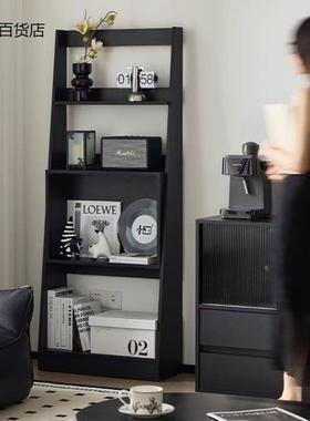 层中古柜子床中头书客架展示架古置物架厅落地多收纳FRT复古超薄