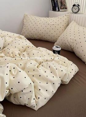 NEWA类超洗棉波四件套柔软小清新被套床单学生柔点宿舍水三件套床