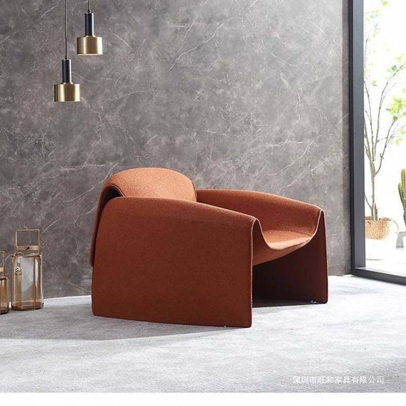 网红轻奢极简螃蟹椅意式创意单人沙发小户型客厅阳台卧室懒人沙发