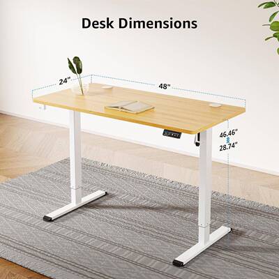 Standing Desk 跨境货源站立式电动升降电脑办公桌1米 1米2 1米5