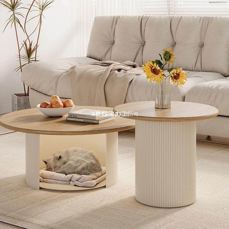 法茶式复古奶油风客厅几中古板DGF风小户型实木岩圆形小茶简约现,鲜花速递/花卉仿真/绿植园艺,其它园艺用品,淘宝优惠券,粉丝福利购,淘宝优惠卷