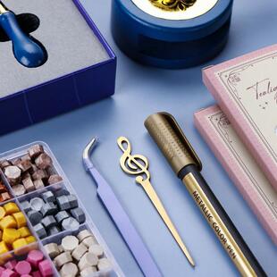 穗迪思手火漆印装全套火漆蜡蜡粒章头新工具熔炉章套垫板信RBM封