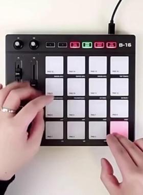 贝斯特电音小魔方M打IDI击垫携便式D63755J音RGB乐编曲键盘控制器