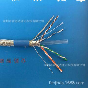 FTPCAT-6S24AWG铜监控网络AEAT线六类正标全SUP-60.57双屏网络线