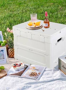 EBAY可叠储折箱杂物收纳储藏户外物露营箱桌野专营野YEN餐用储物