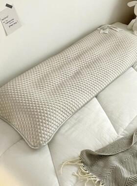 6213冰豆豆YHS蝴蝶结长枕K套双人夏季枕头套1.85m成人加长款1.米1