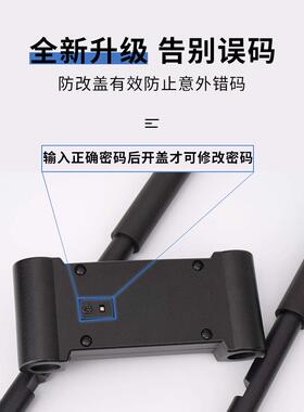 密型码璃锁锈u型锁玻门锁防水防挂锁家用大门u形锁EWQ门锁插锁U户