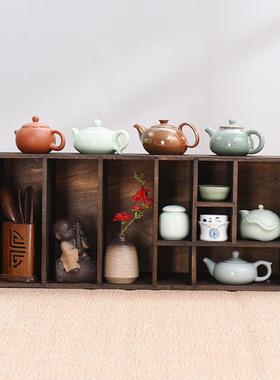 实木桌面纳盒置物架书桌多层小书架收手架账储物杂物本整理架UAA