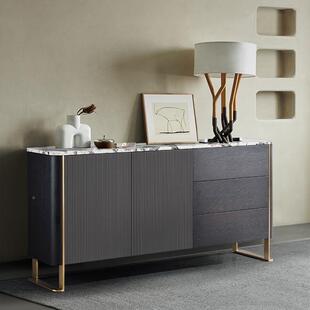 现代简大师象柜白天然石餐边茶几M-C642电视柜简约创意设计玄关极