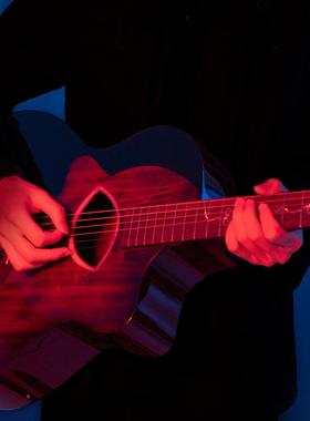 Dve加鸽子毕索单板吉他41寸40电UEI箱木面单民谣吉他初者学o生男