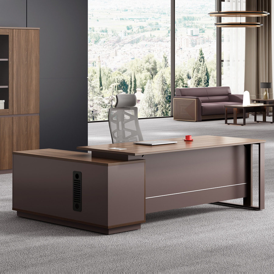 简约现代老板办公桌班台总裁桌主管经理桌子小型老板桌家具电脑桌