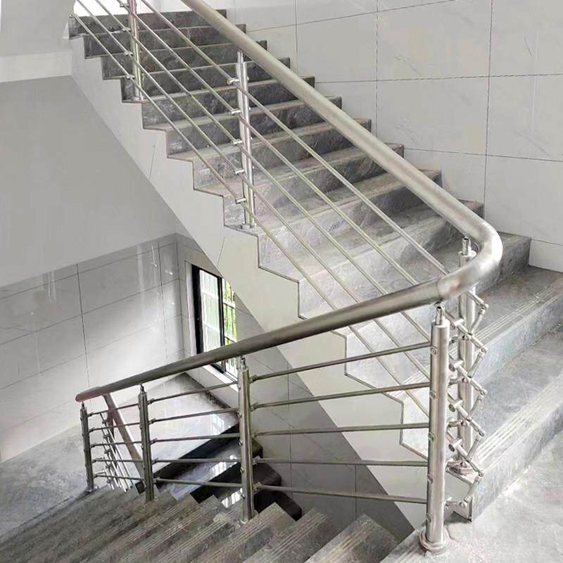 阳台栏杆楼梯扶手农村自建房室内家用不锈钢立柱自装简约楼梯护栏