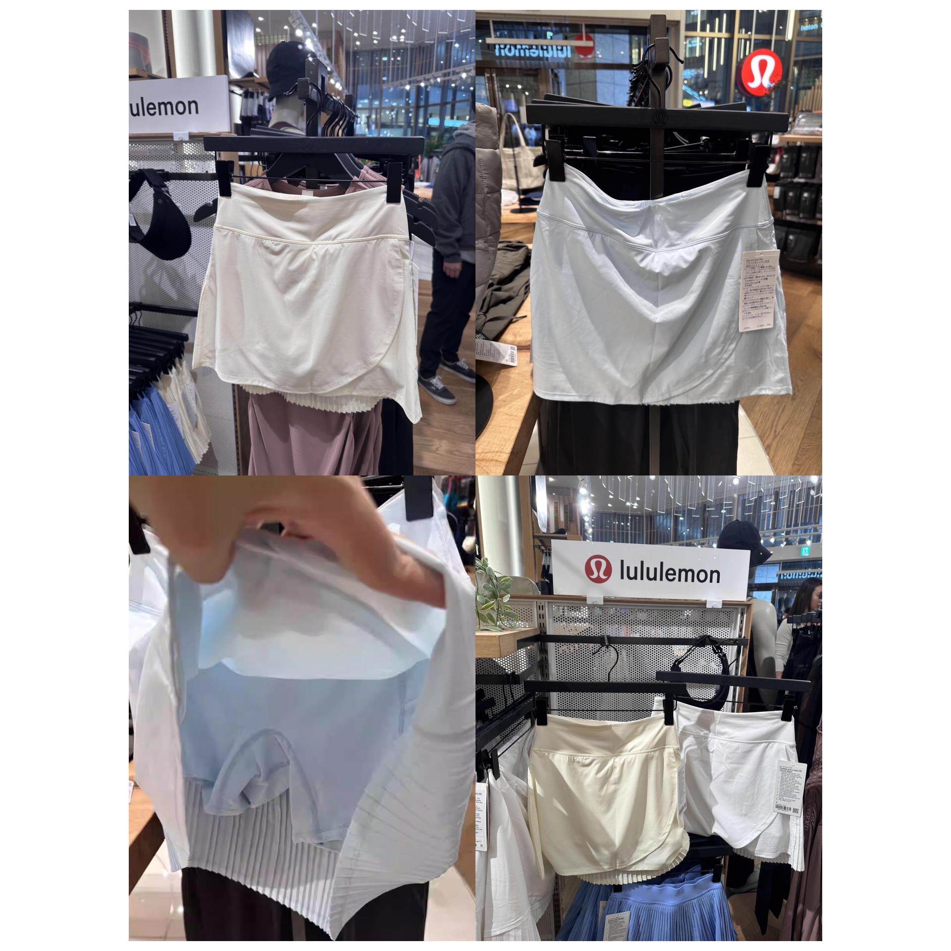 代购lululemon/露露乐蒙Pleated高腰防走光内衬网球百褶半身裙女