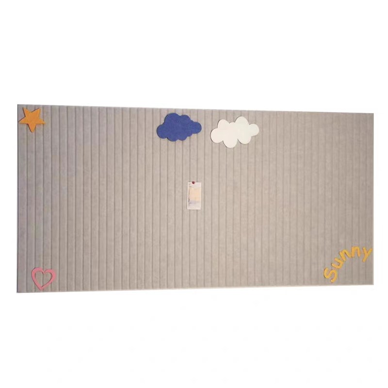 定制毛毡墙毛毡板装饰免打孔自粘幼儿园软木板照片墙公告栏