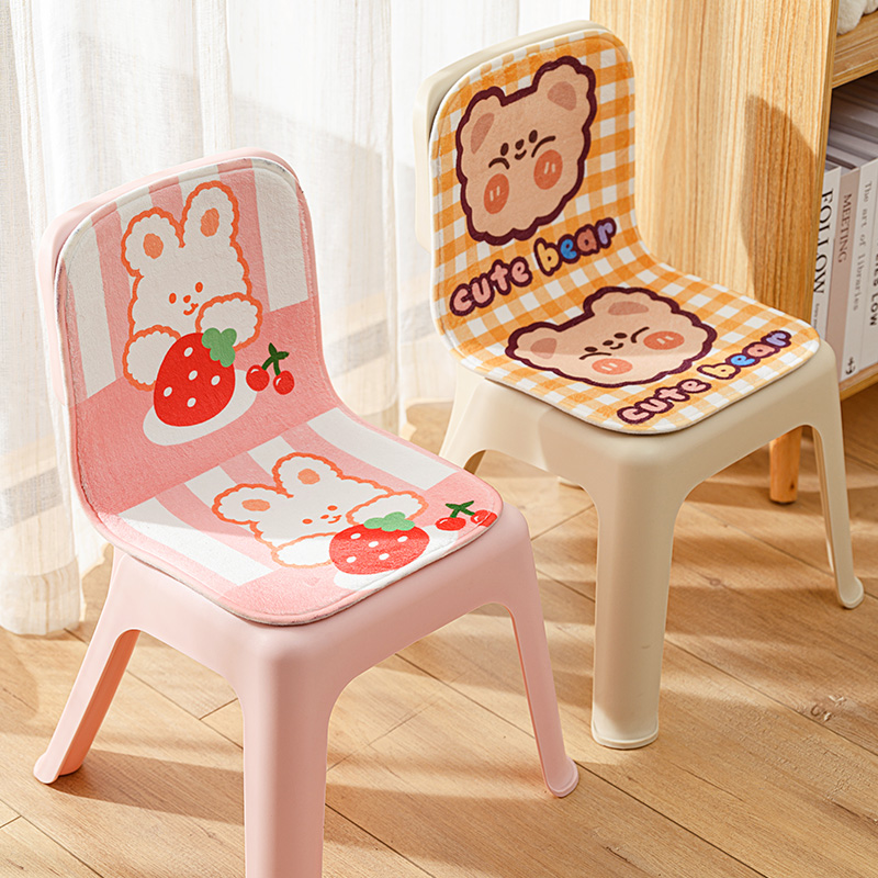 冬季幼儿园小学生椅子坐垫靠背一体子靠垫椅垫加厚教室屁垫