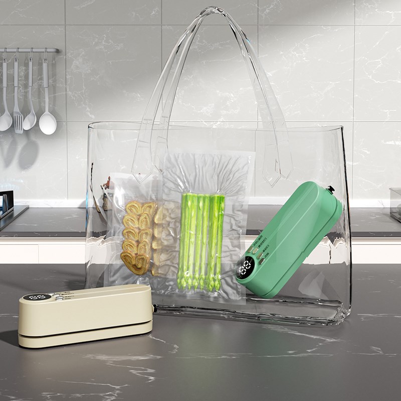 无线充电式抽真空封口机小型家用便携式包装机速封机保鲜真空机