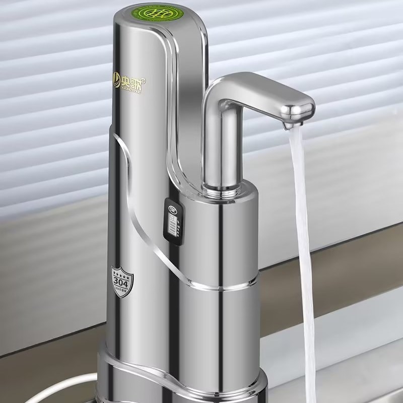 央歌新款家用不锈钢五级过滤智能净水器无需用电零费水