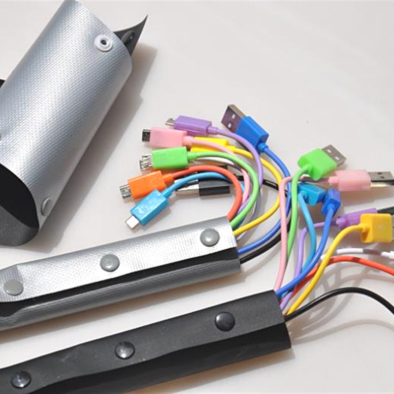 环保HPC-100黑灰扣式结束带ROHS色结束带WBS正反可用 米