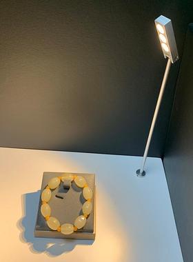 E1台5762UQZ柜台立-杆灯细杆LD柜台灯-黑色外壳6000K钟表柜照明灯