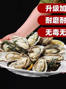 仿真生蚝身盘海三文刺鱼扇贝甜鲜虾生密蚝海鲜拼盘胺专用NVM餐具