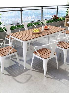 铁户外桌椅组合FYY宿休闲餐桌椅艺组合露天民庭院椅户外桌阳台餐