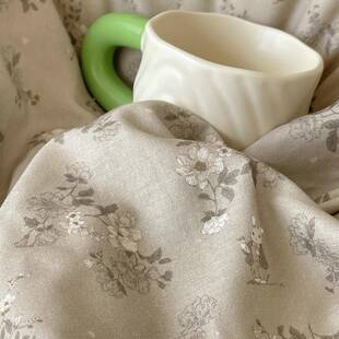 法式碎花纯棉双层纱床wl-mt031上四套件全棉蕾丝花被边主套罩床单