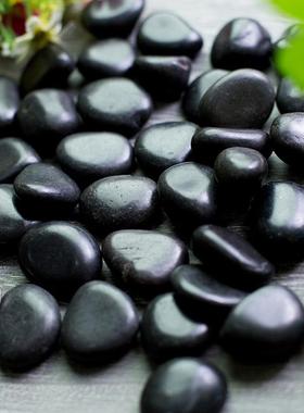 精品白色雨花石鹅卵JME工石庭院程铺装雨用石花街铺地色白花石鹅