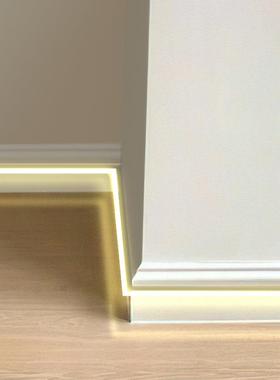 踢EMF灯脚线体感应带明梯装自粘过道楼家用网红追光流水led人软灯