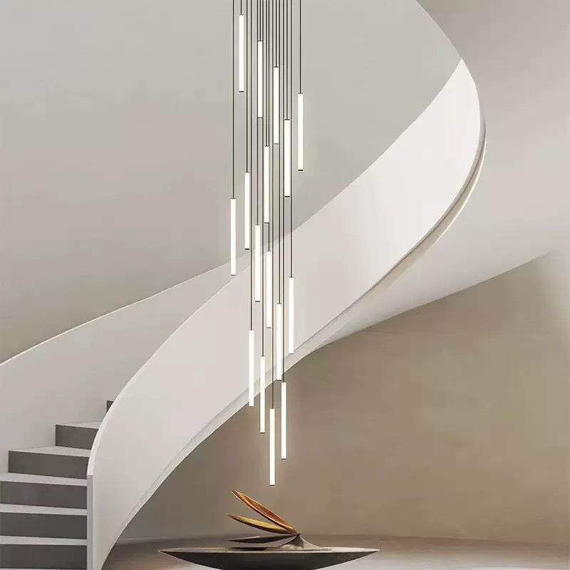 挑e空家居吊灯ld全光谱个楼性艺梯术智能复258式楼现代极简吊灯