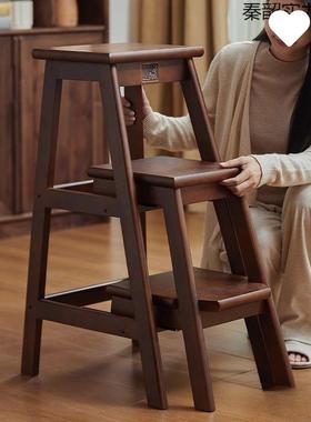 木凳家用梯子多功能折叠梯登高楼架梯梯凳QWH子两实用置物爬梯三