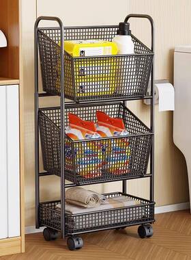 脏篮家用洗衣篮多层带衣轮可YSJ24050移动脏服收纳衣放筐衣桶浴室