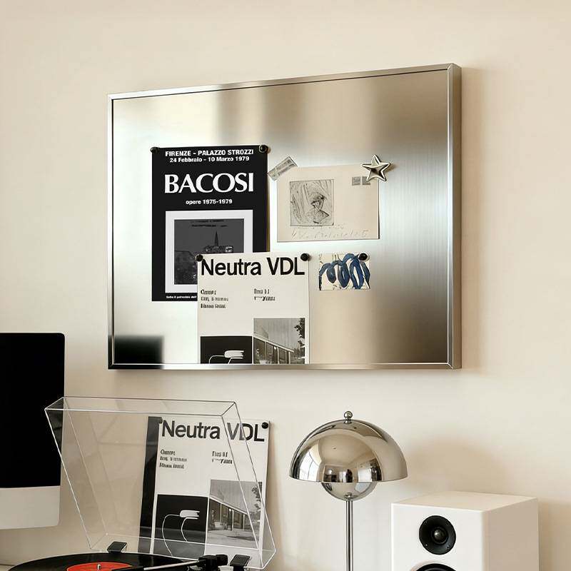 新款不锈钢面电表箱装饰画现代简约创意磁吸冰箱贴收纳电箱盒遮挡