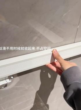 可折型叠钩伸缩收纳卫架CAJ晾衣网小生间置物架免打孔挂浴室收纳