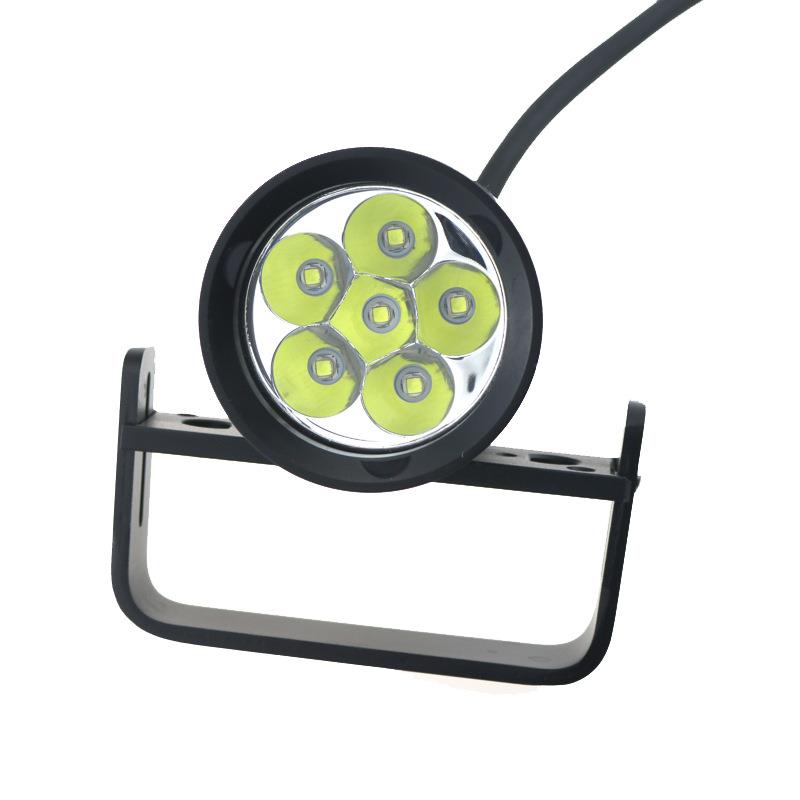 款摄影10807补光6L2潜新电水手筒红蓝光灯强光大功率IPX68