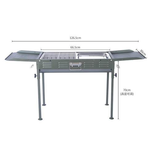 厂INR烧家烧烤烧野外便携式可折叠烤炉加厚烧烤用架具BBQ烤架