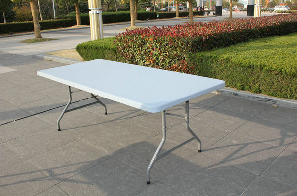 6ft加强型塑料折叠长方形餐桌