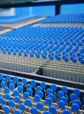 蓝陶瓷1电容器2KV56K片径6m脚距5色mm2KV561K精度10%561K/2KmV