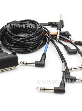 电鼓排线弯头打击鼓音源线电乐子打击垫线6.35m排DUQ器m90度直角