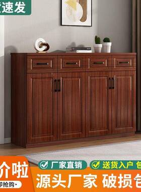 餐边柜多功简能家用客厅储物茶水柜木收柜靠墙约纳飘窗W5KT8JJ9质