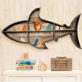 现约BEK代简客厅墙鲨鱼置物架创儿童书架学校工作室酒店收意纳上