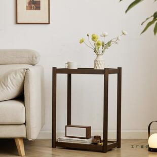 全实木小几动桌子沙发小边侧移柜客厅茶几床头花架主机985置边物