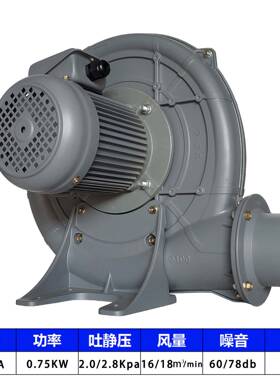 厂家CX-75中压上251料K鼓风机075.W离心式风机物料输送用吸风机