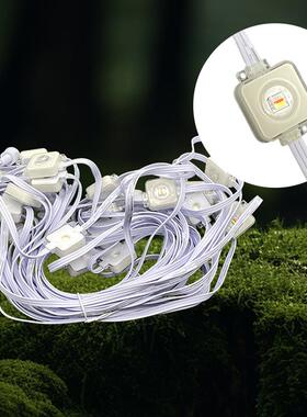 屋檐灯防院水幻彩节日灯串庭装氛饰围灯SM16703P串led幻彩串灯串