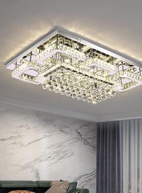 轻奢客厅2晶灯主灯30047大灯025年新款简约现代大卧室l气ed吸水顶